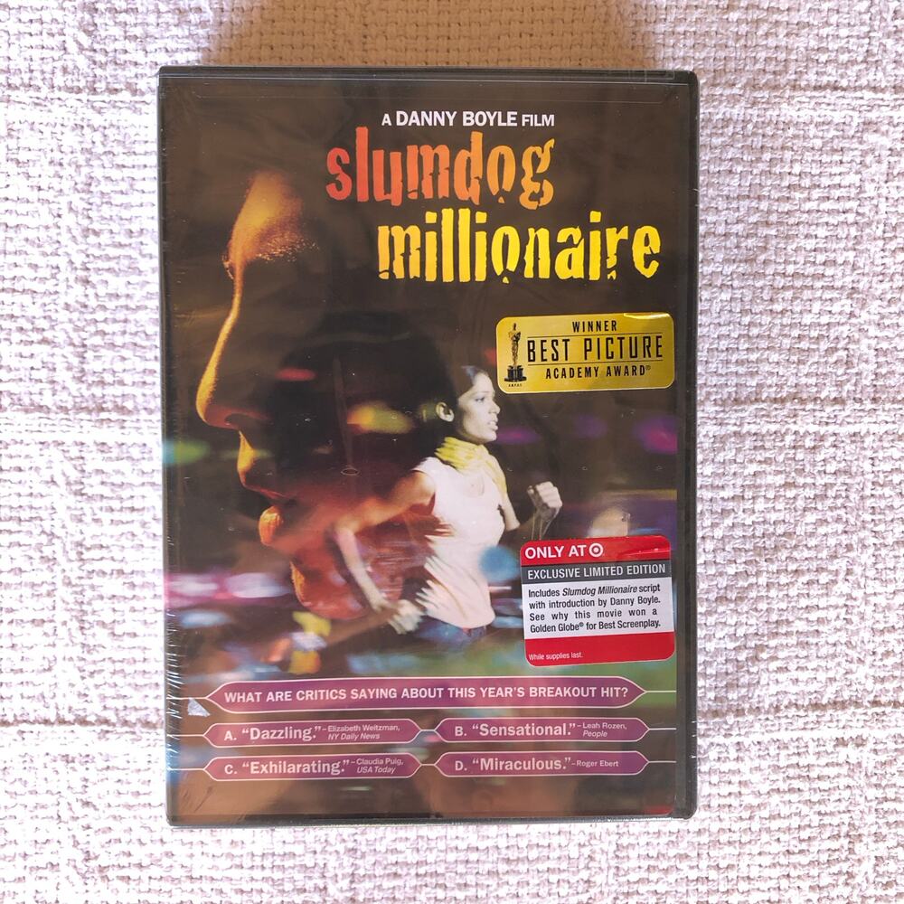NEW Slumdog Millionaire Limited‎ Edition DVD Includes Script Collectors Edition